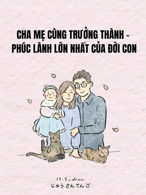 Cha mẹ cùng con trưởng thành