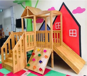 bộ vận động khu chơi trẻ em bằng gỗ